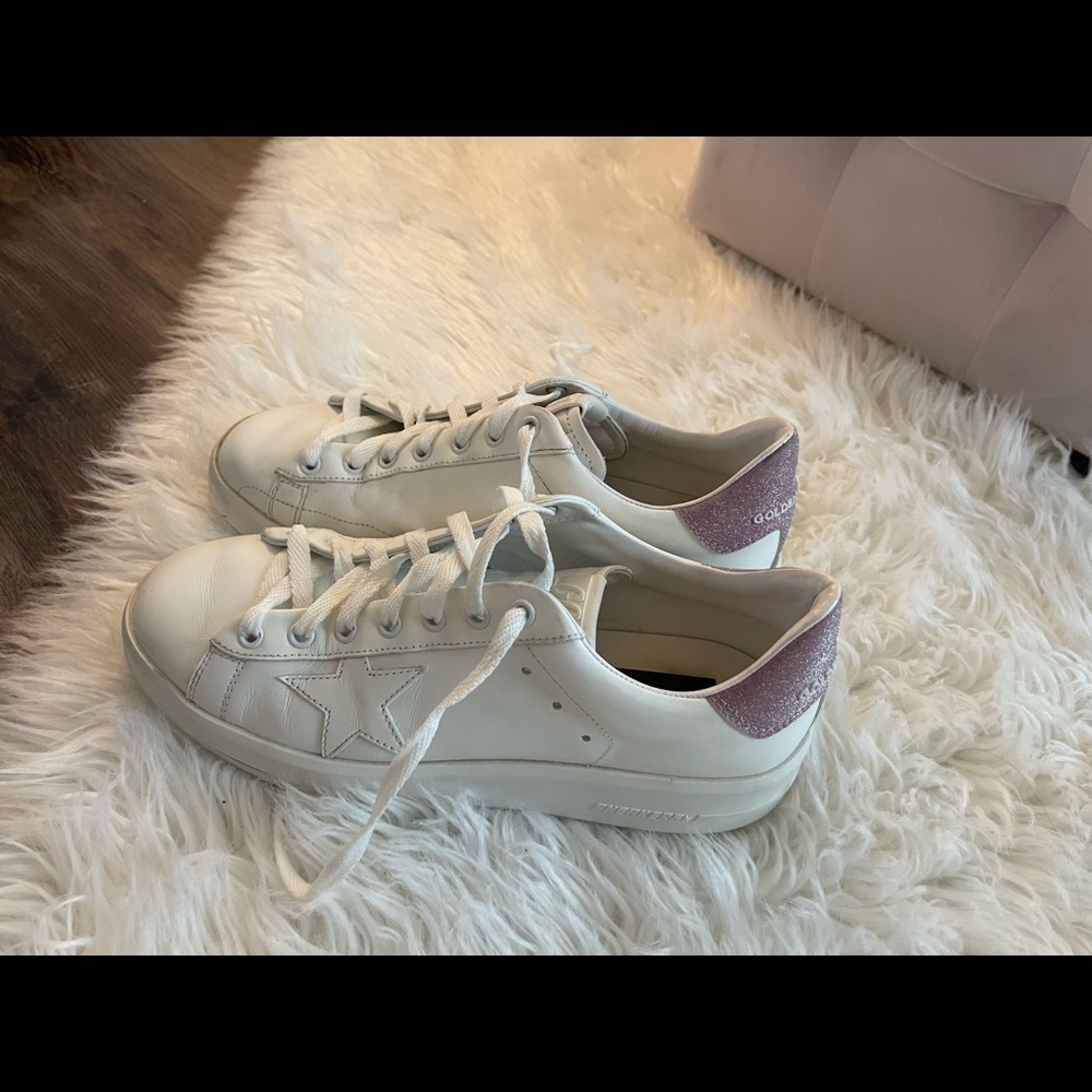 Golden Goose Pure Star Leather Glitter